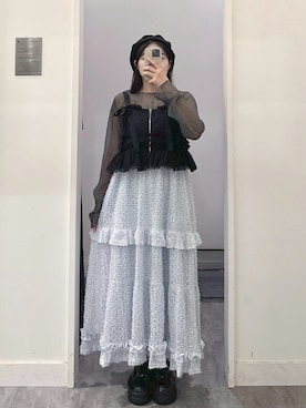 「QUEEN SHOP（クイーンショップ）のアイテム」を使った、QUEEN SHOPさん（レディース・159cm）の秋コーディネート
