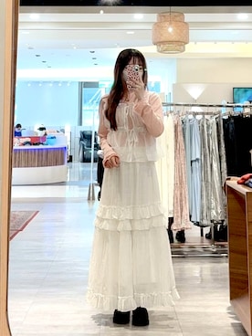 「QUEEN SHOP（クイーンショップ）のアイテム」を使った、QUEEN SHOPさん（レディース・157cm）の春コーディネート