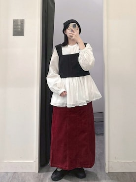 「QUEEN SHOP（クイーンショップ）のアイテム」を使った、QUEEN SHOPさん（レディース・159cm）の冬コーディネート