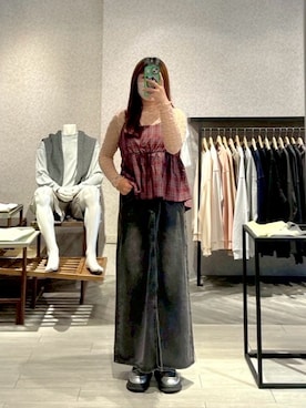 「QUEEN SHOP（クイーンショップ）の01099585（トップス、その他）」を使った、QUEEN SHOPさん（レディース・166cm）の春コーディネート