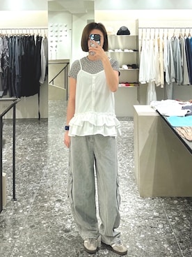 「QUEEN SHOP（クイーンショップ）のアイテム」を使った、QUEEN SHOPさん（レディース・157cm）の春コーディネート