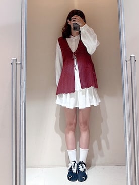 「QUEEN SHOP（クイーンショップ）のアイテム」を使った、QUEEN SHOPさん（レディース・163cm）の秋コーディネート