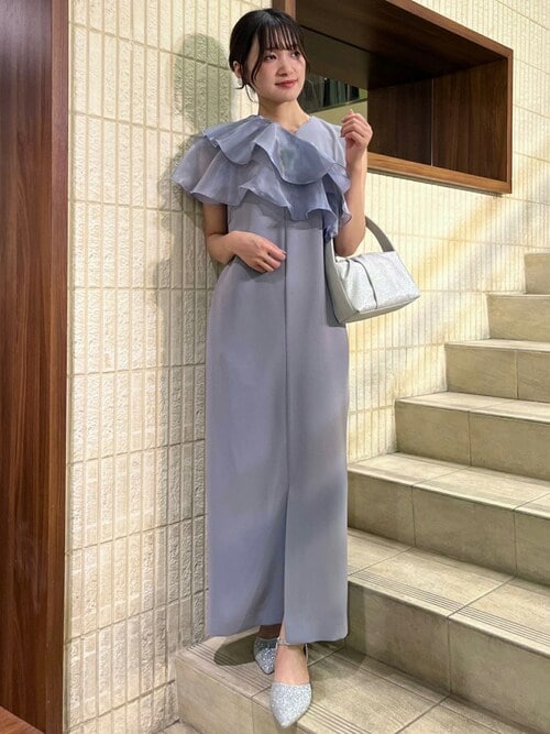 結婚祝い セール】オーガンジーフリルボレロセットワンピースドレス スーツ・フォーマル・ドレス