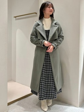 「ロング」｜「アイテム（その他アウター）」を使った、ASTORIA ODIER（アストリア オディール）さん（レディース・160cm）の秋コーディネート