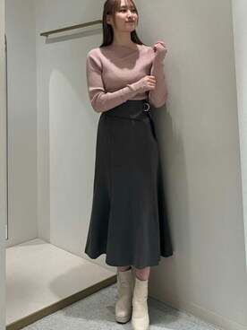 「アシメ」｜ASTORIA ODIER（アストリア オディール）さん（レディース・159cm）の冬コーディネート