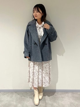 「シャギー」｜「アイテム（ワンピース/ドレス）」を使った、ASTORIA ODIER（アストリア オディール）さん（レディース・157cm）の冬コーディネート