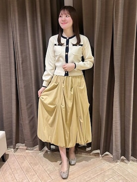 「TRUDEA（トルディア）のアイテム（トップス）」を使った、ASTORIA ODIER（アストリア オディール）さん（レディース・168cm）の冬コーディネート