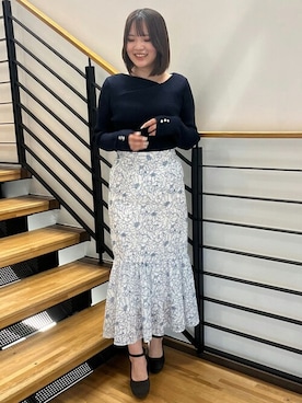 「TRUDEA（トルディア）のアイテム（トップス）」を使った、ASTORIA ODIER（アストリア オディール）さん（レディース・157cm）の春コーディネート