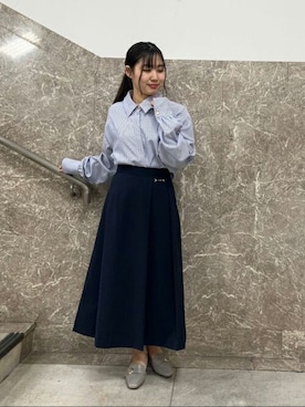 「TRUDEA（トルディア）のアイテム（トップス）」を使った、ASTORIA ODIER（アストリア オディール）さん（レディース・149cm）の春コーディネート