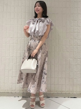 「TRUDEA（トルディア）のアイテム」を使った、ASTORIA ODIER（アストリア オディール）さん（レディース・156cm）の夏コーディネート