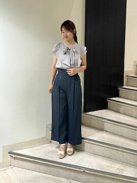 「TRUDEA（トルディア）のアイテム」を使った、ASTORIA ODIER（アストリア オディール）さん（レディース・162cm）の夏コーディネート