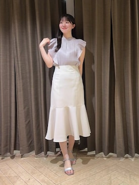 「TRUDEA（トルディア）のアイテム」を使った、ASTORIA ODIER（アストリア オディール）さん（レディース・168cm）の夏コーディネート