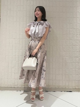 「TRUDEA（トルディア）のアイテム」を使った、ASTORIA ODIER（アストリア オディール）さん（レディース・156cm）の夏コーディネート