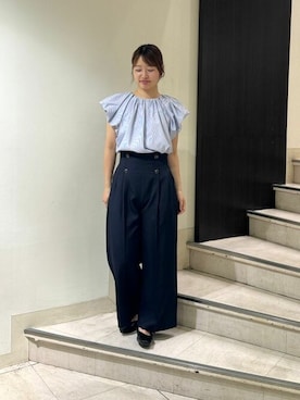 「バルーンスリーブ」｜ASTORIA ODIER（アストリア オディール）さん（レディース・162cm）の夏コーディネート