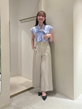 「TRUDEA（トルディア）のアイテム」を使った、ASTORIA ODIER（アストリア オディール）さん（レディース・159cm）の夏コーディネート