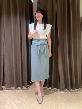 「TRUDEA（トルディア）のアイテム」を使った、ASTORIA ODIER（アストリア オディール）さん（レディース・168cm）の夏コーディネート