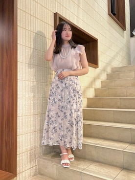 「TRUDEA（トルディア）のアイテム」を使った、ASTORIA ODIER（アストリア オディール）さん（レディース・153cm）の夏コーディネート