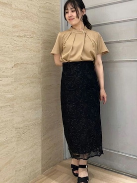 「TRUDEA（トルディア）のアイテム」を使った、ASTORIA ODIER（アストリア オディール）さん（レディース・149cm）の夏コーディネート