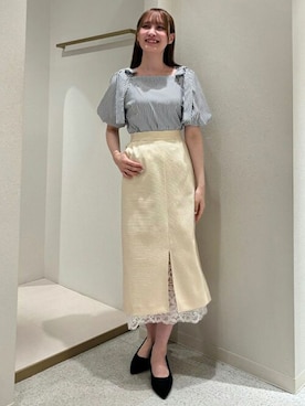 「TRUDEA（トルディア）のアイテム」を使った、ASTORIA ODIER（アストリア オディール）さん（レディース・159cm）の夏コーディネート