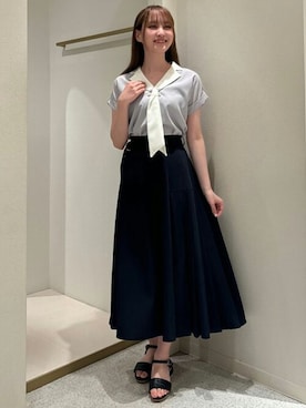 「TRUDEA（トルディア）のアイテム」を使った、ASTORIA ODIER（アストリア オディール）さん（レディース・159cm）の夏コーディネート