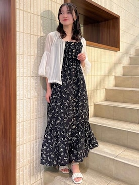 「アイテム（ブルゾン）」を使った、ASTORIA ODIER（アストリア オディール）さん（レディース・153cm）の夏コーディネート