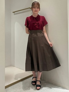 「TRUDEA（トルディア）のアイテム」を使った、ASTORIA ODIER（アストリア オディール）さん（レディース・159cm）の夏コーディネート