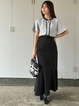 「TRUDEA（トルディア）のアイテム」を使った、ASTORIA ODIER（アストリア オディール）さん（レディース・162cm）の夏コーディネート