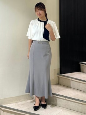 「TRUDEA（トルディア）のアイテム」を使った、ASTORIA ODIER（アストリア オディール）さん（レディース・162cm）の夏コーディネート