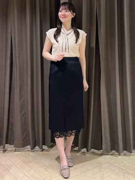 「TRUDEA（トルディア）のアイテム」を使った、ASTORIA ODIER（アストリア オディール）さん（レディース・168cm）の夏コーディネート