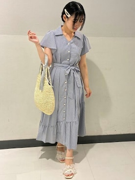 「オフィスカジュアル」｜ASTORIA ODIER（アストリア オディール）さん（レディース・149cm）の夏コーディネート
