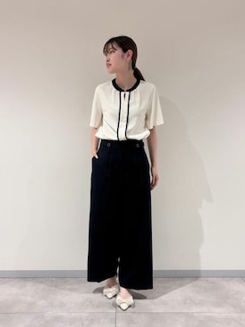 「TRUDEA（トルディア）のアイテム」を使った、ASTORIA ODIER（アストリア オディール）さん（レディース・161cm）の夏コーディネート