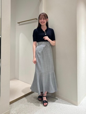 「TRUDEA（トルディア）のアイテム」を使った、ASTORIA ODIER（アストリア オディール）さん（レディース・159cm）の夏コーディネート