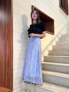 「TRUDEA（トルディア）のアイテム」を使った、ASTORIA ODIER（アストリア オディール）さん（レディース・153cm）の夏コーディネート