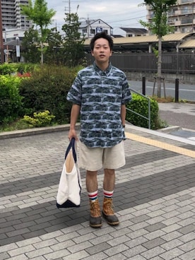 「BeanOutsider」｜abcさん（メンズ・163cm）の夏コーディネート