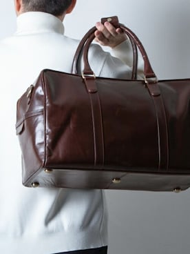 「アイテム（ボストンバッグ）」を使った、hallelujahさん（メンズ・175cm）の春コーディネート