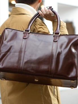 「アイテム（ボストンバッグ）」を使った、hallelujahさん（メンズ・175cm）の春コーディネート