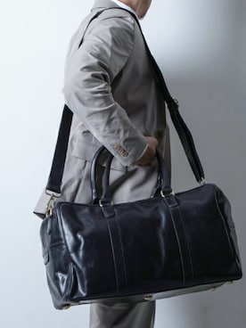 「アイテム（ボストンバッグ）」を使った、hallelujahさん（メンズ・175cm）の春コーディネート