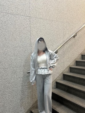 「アイテム（パーカー）」を使った、ゆずさん（レディース・160cm）の夏コーディネート