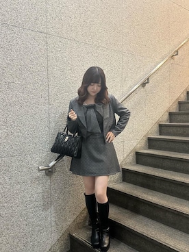 「MAJESTIC LEGON（マジェスティックレゴン）のアイテム」を使った、ゆずさん（レディース・160cm）の秋コーディネート