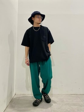 「JOURNAL STANDARD relume（ジャーナルスタンダード　レリューム）のアイテム（帽子）」を使った、kobaさん（メンズ・170cm）の春コーディネート