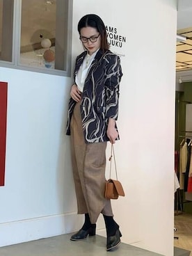 Ray BEAMSさん（レディース・162cm）の冬コーディネート