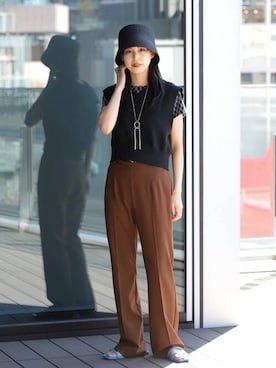 「RBS」｜「アイテム（帽子）」を使った、Ray BEAMSさん（レディース・161cm）の春コーディネート