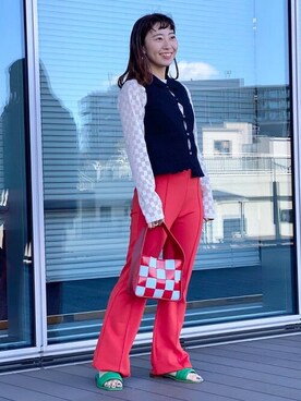 Ray BEAMSさん（レディース・153cm）の春コーディネート