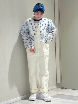 「Ray BEAMS（レイビームス）のアイテム（オールインワン・サロペット）」を使った、Ray BEAMSさん（レディース・153cm）の春コーディネート