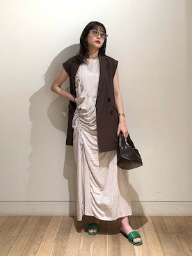 Ray BEAMSさん（レディース・158cm）の春コーディネート