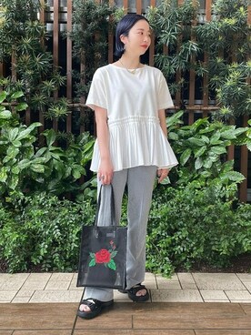 Ray BEAMSさん（レディース・161cm）の春コーディネート