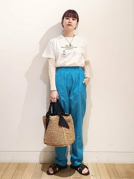 Ray BEAMSさん（レディース・159cm）の春コーディネート