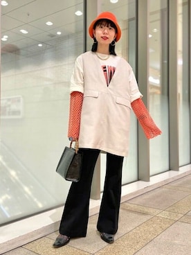 Ray BEAMSさん（レディース・162cm）の夏コーディネート