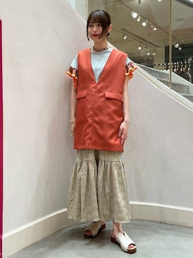 Ray BEAMSさん（レディース・162cm）の夏コーディネート