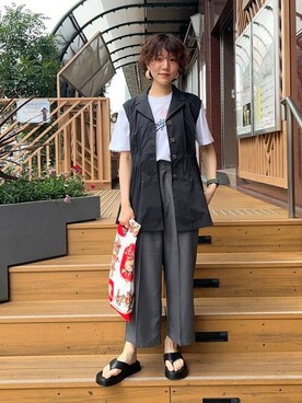 Ray BEAMSさん（レディース・157cm）の夏コーディネート